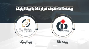 عینک فروشی طرف قرارداد بیمه دانا